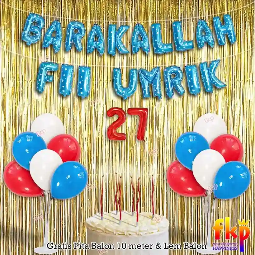 Barakallah Fii Umrik Biru T Gold