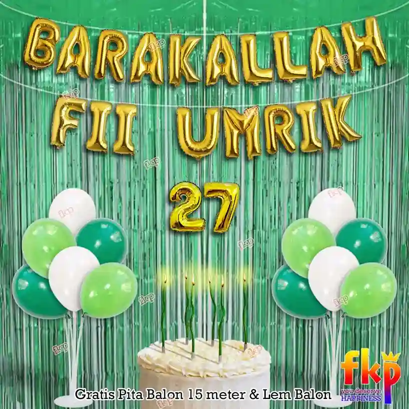 Barakallah Fii Umrik Gold T Hijau