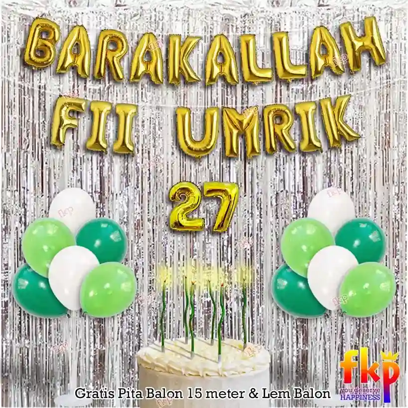 Barakallah Fii Umrik Gold T Silver