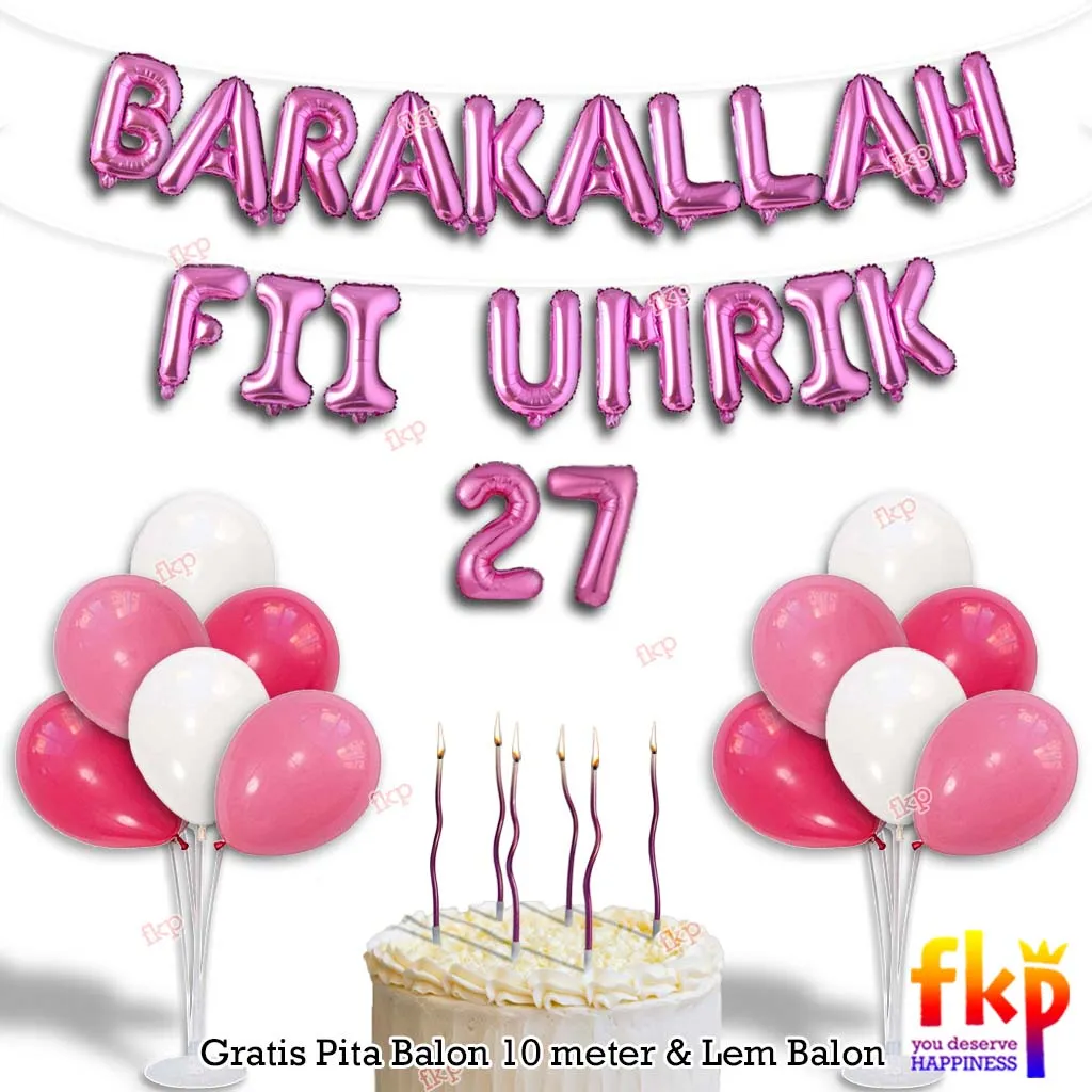 Barakallah Fii Umrik Pink T Polos