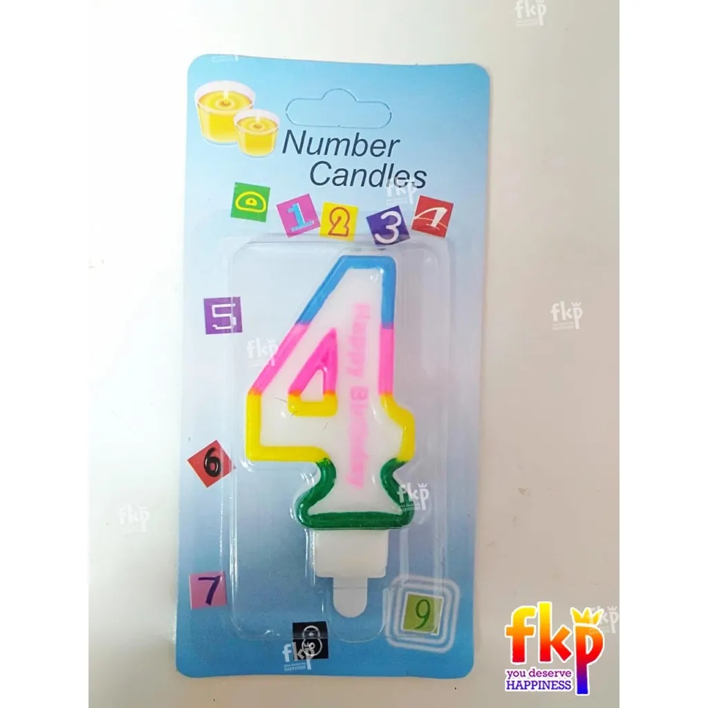 Putih Pelangi Angka 4