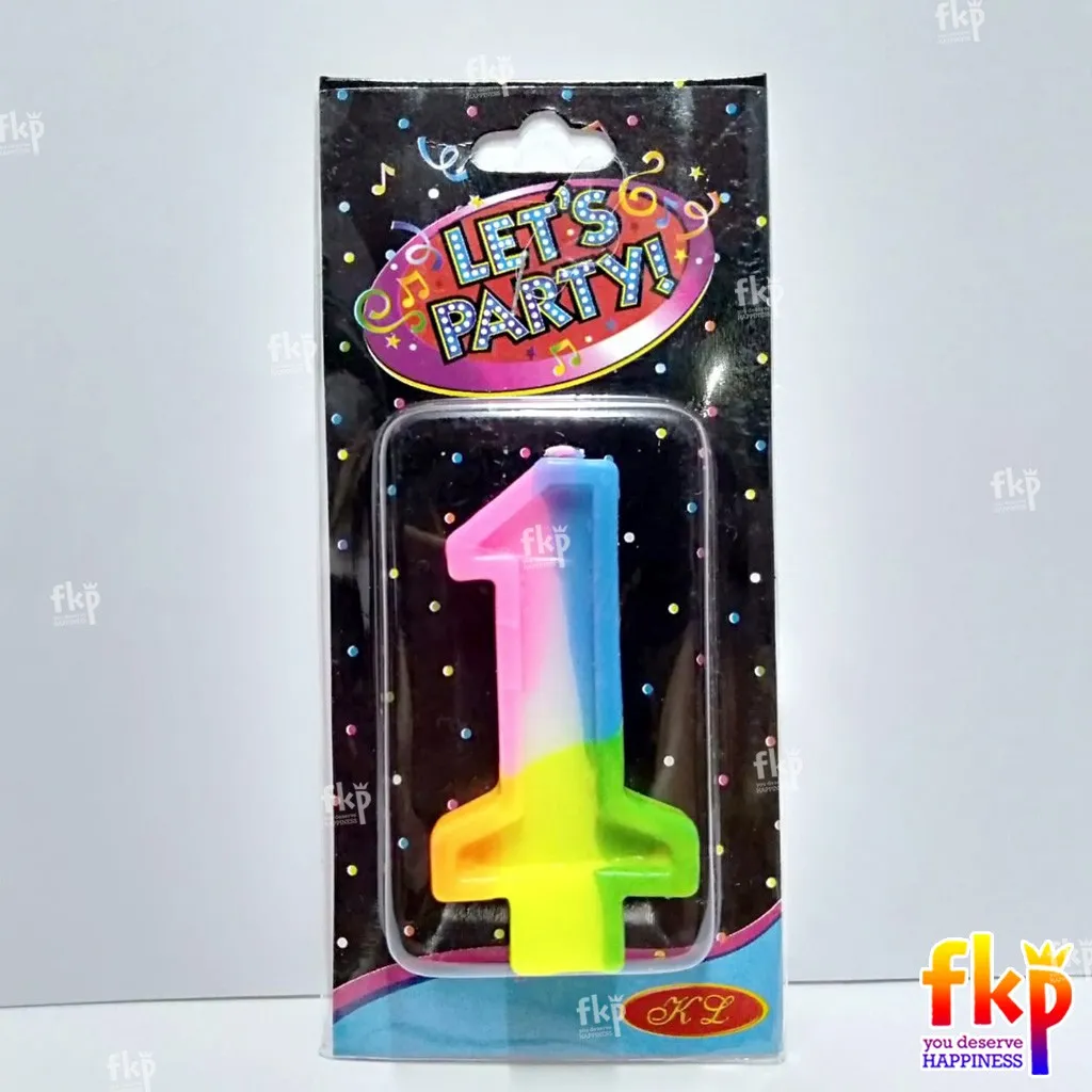 Rainbow Angka 1