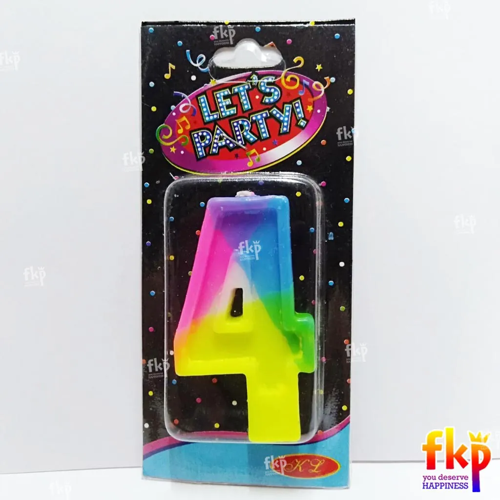 Rainbow Angka 4