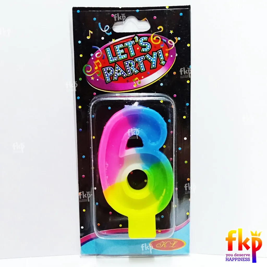 Rainbow Angka 6