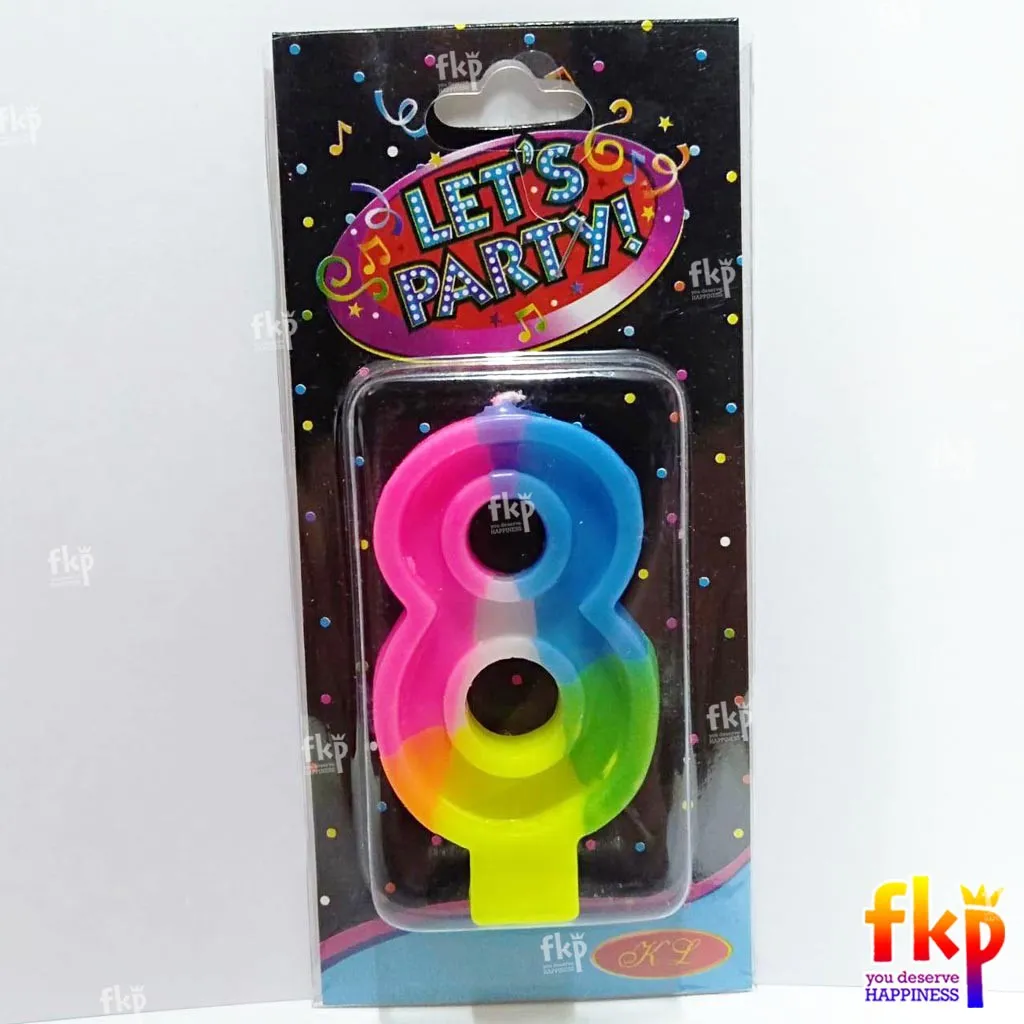 Rainbow Angka 8
