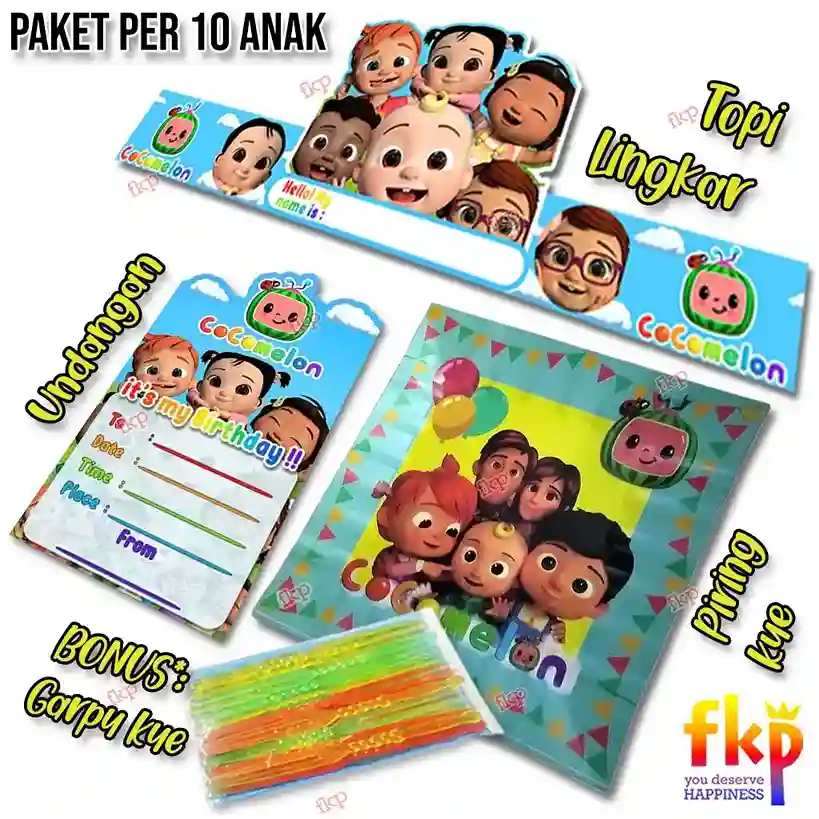 Paket Piring Cocomelon