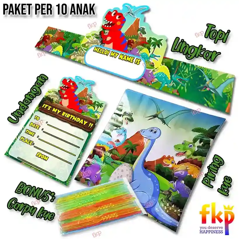 Paket Piring Dino