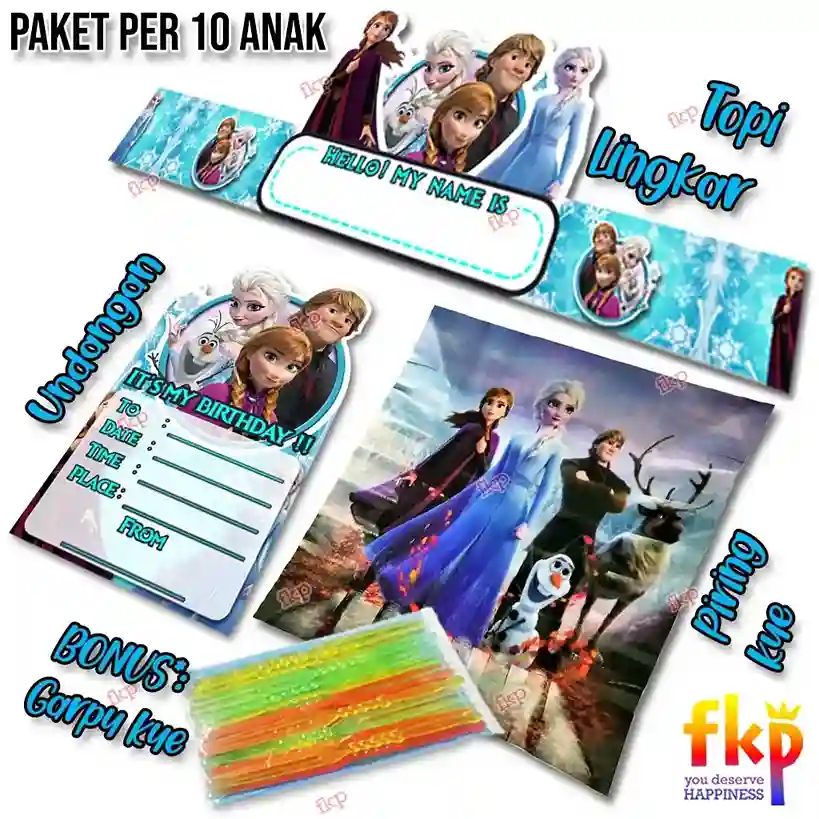 Paket Piring Frozen