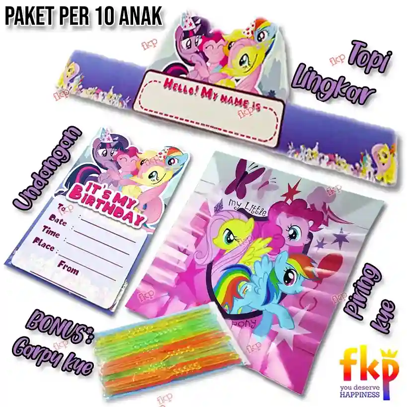Paket Piring Little Pony