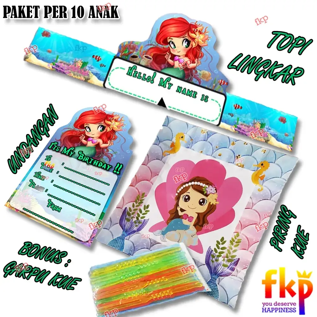 Paket Piring Mermaid