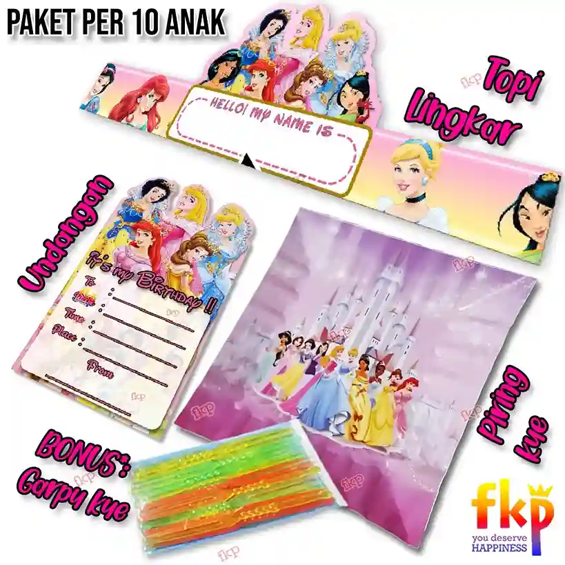 Paket Piring Princess
