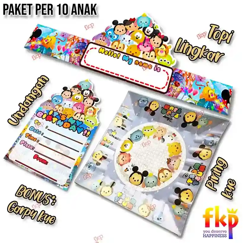 Paket Piring Tsum-Tsum
