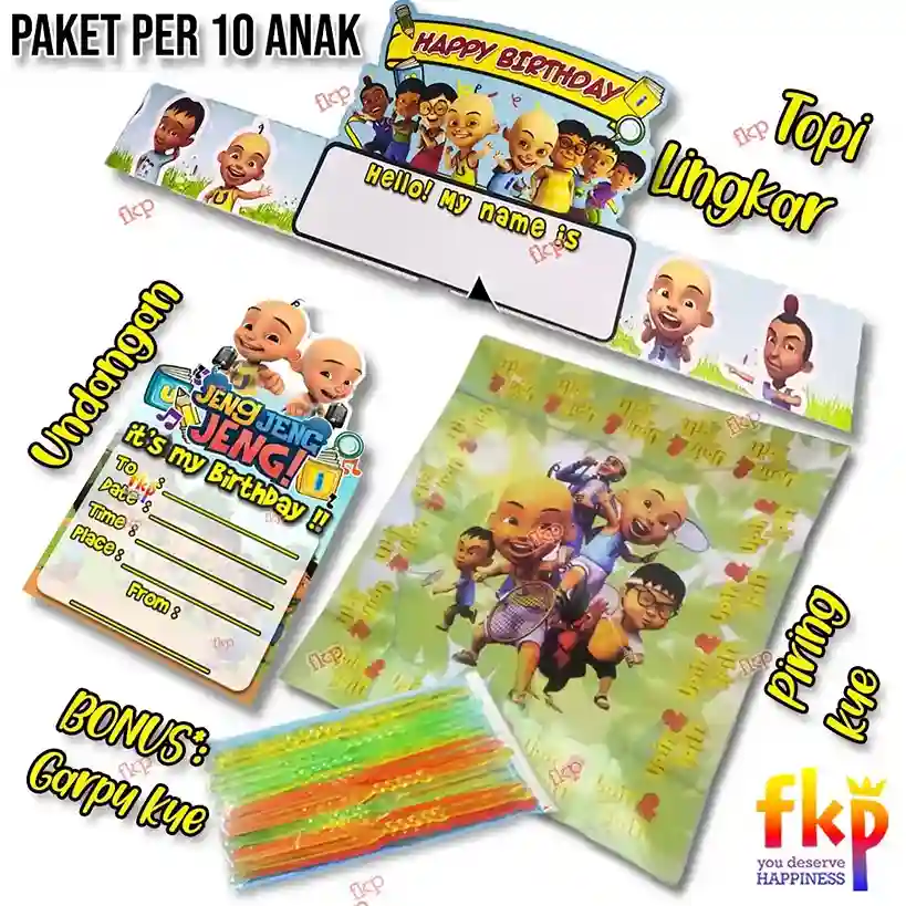 Paket Piring Upin-Ipin