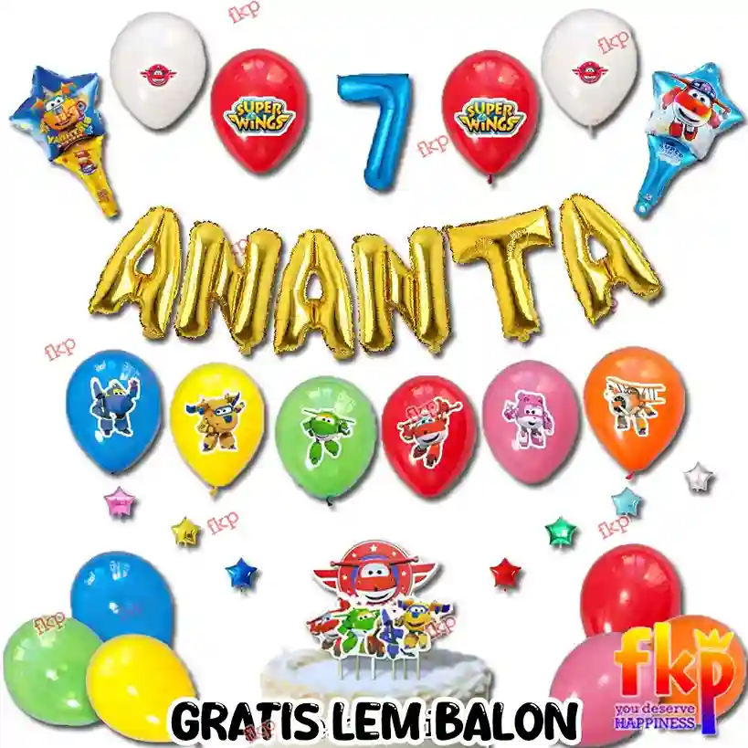 Super Wings Gold Tirai Polos