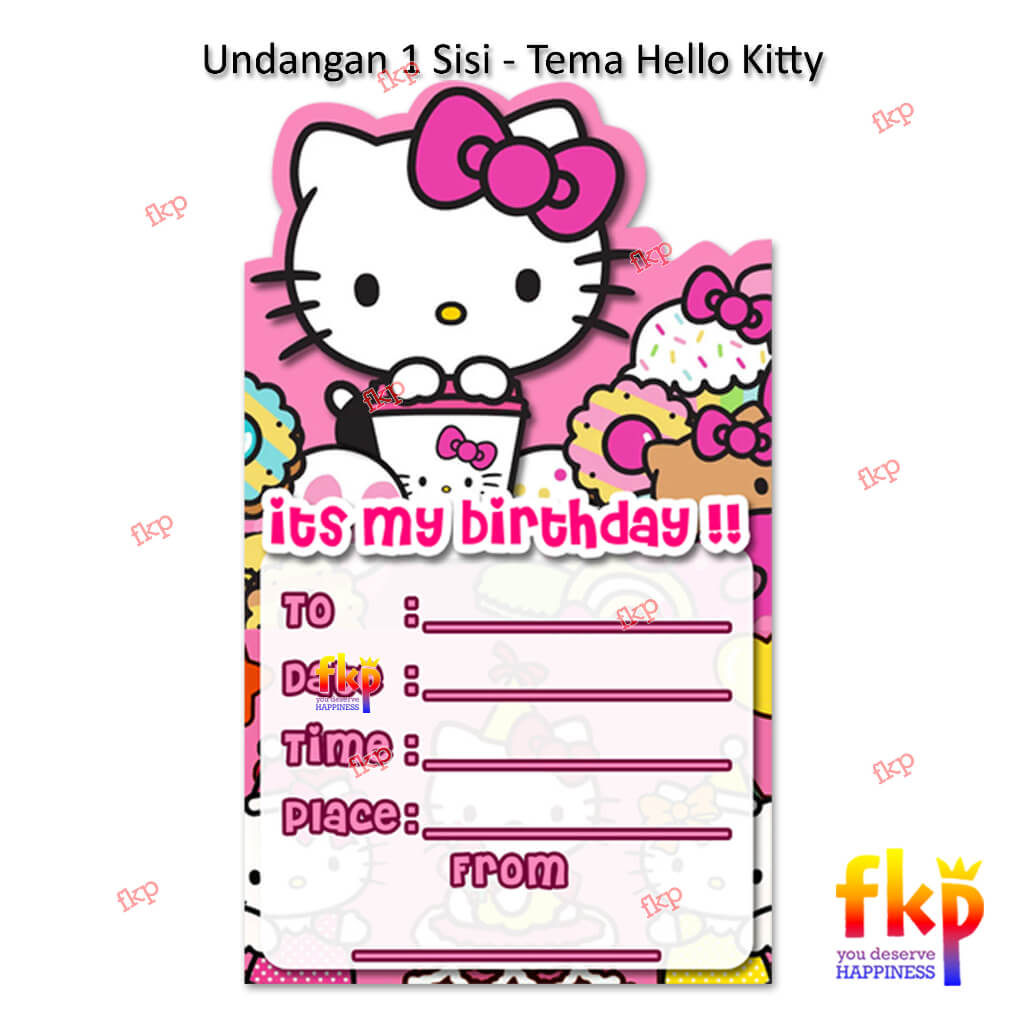 Undangan Hello Kitty