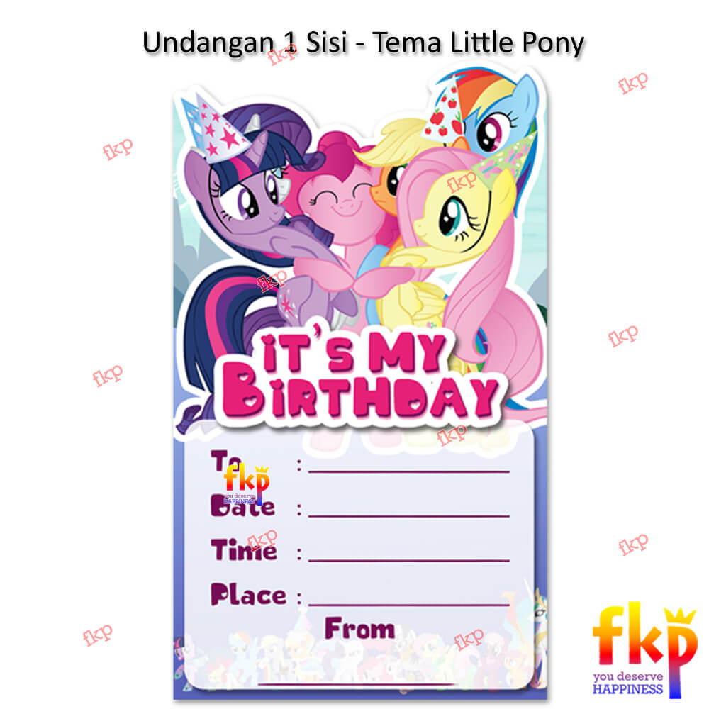 Undangan Little Pony