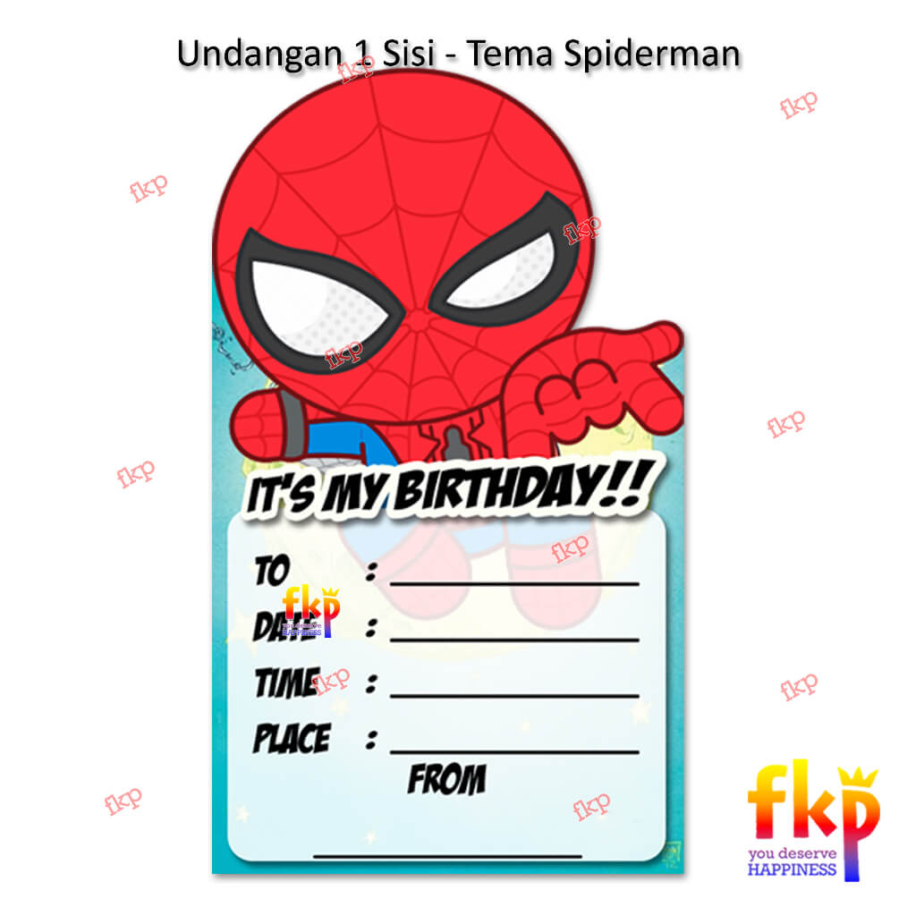 Undangan Spiderman