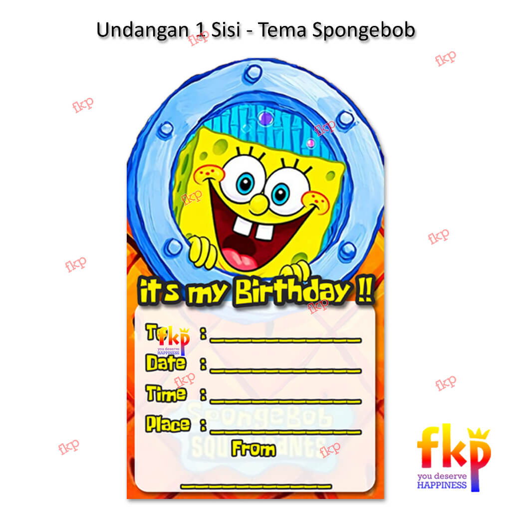 Undangan Spongebob