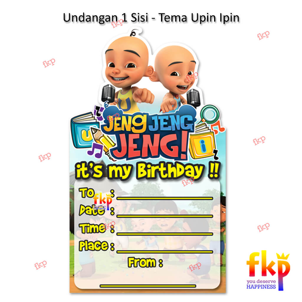 Undangan Upin Ipin